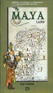 Maya Land Map Poster